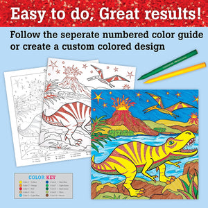 Color by Number Foil Fun - T-Rex