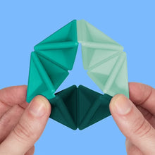 Load image into Gallery viewer, Pivot Silicone Flexagon (Teal)
