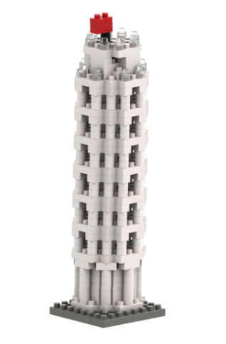 Small Gift Box Leaning Tower Of Pisa Brixies