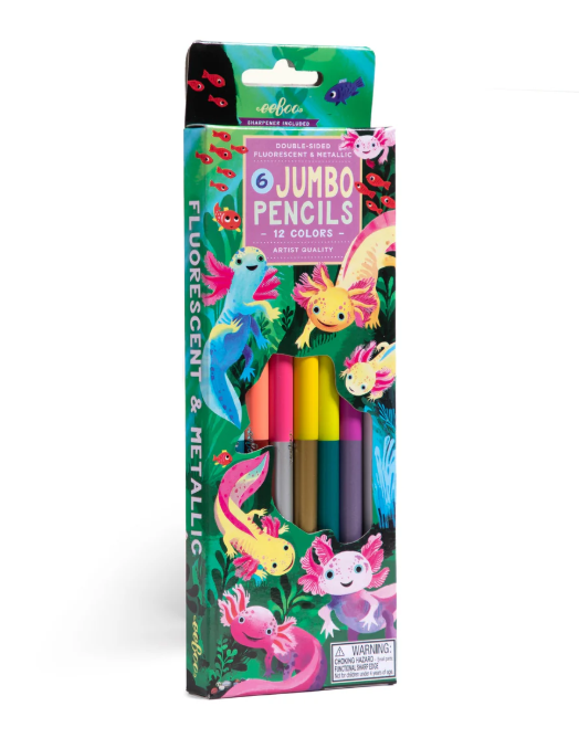Axolotl 6 Jumbo Special Pencils