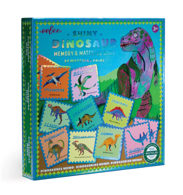 Shiny Dinosaur Memory and Matching Game