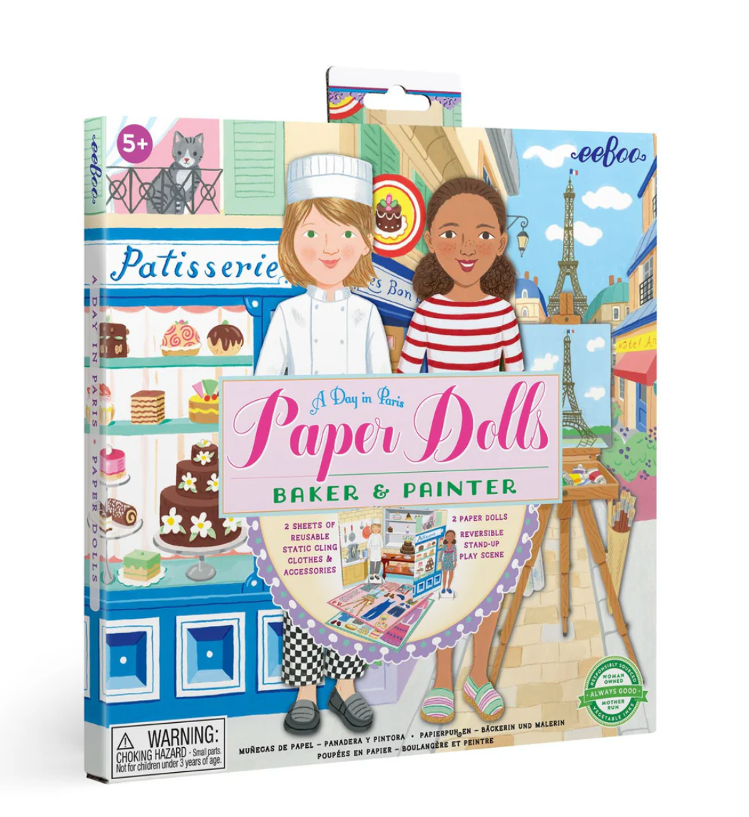 A Day in Paris Paper Doll Set