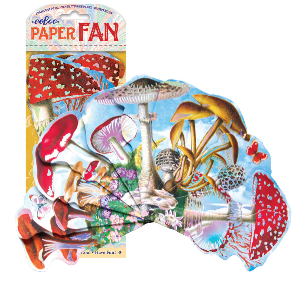 Artist Paper Fan Mushroom