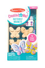 Load image into Gallery viewer, Created by Me! Wooden Butterfly Magnets Craft Kit
