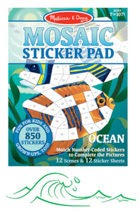 Mosaic Sticker Pad - Ocean