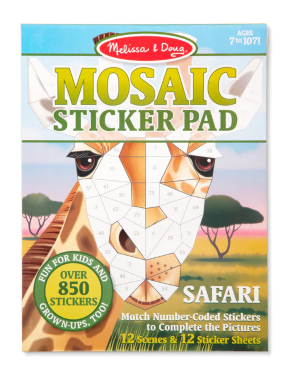 Mosaic Sticker Pad - Safari