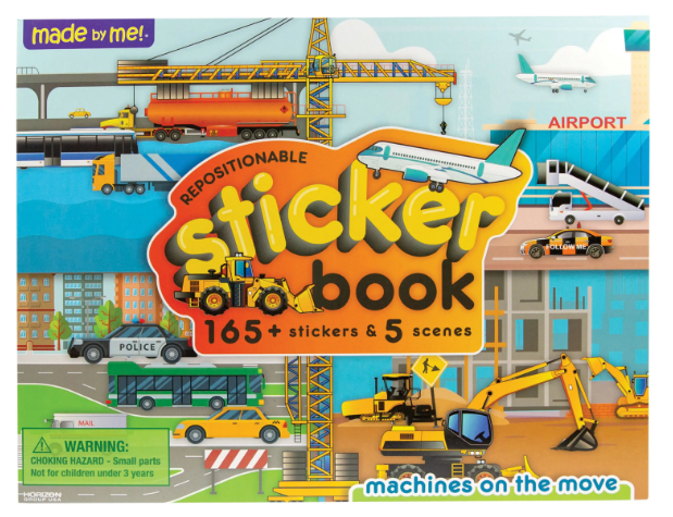 Made by Me! Helpful Hints Repositionable Transportation Sticker Book