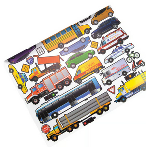 Made by Me! Helpful Hints Repositionable Transportation Sticker Book