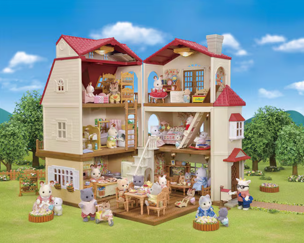 Calico Critters Red Roof Country Home Gift Set - Secret Attic Playroom