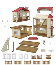 Load image into Gallery viewer, Calico Critters Red Roof Country Home Gift Set - Secret Attic Playroom
