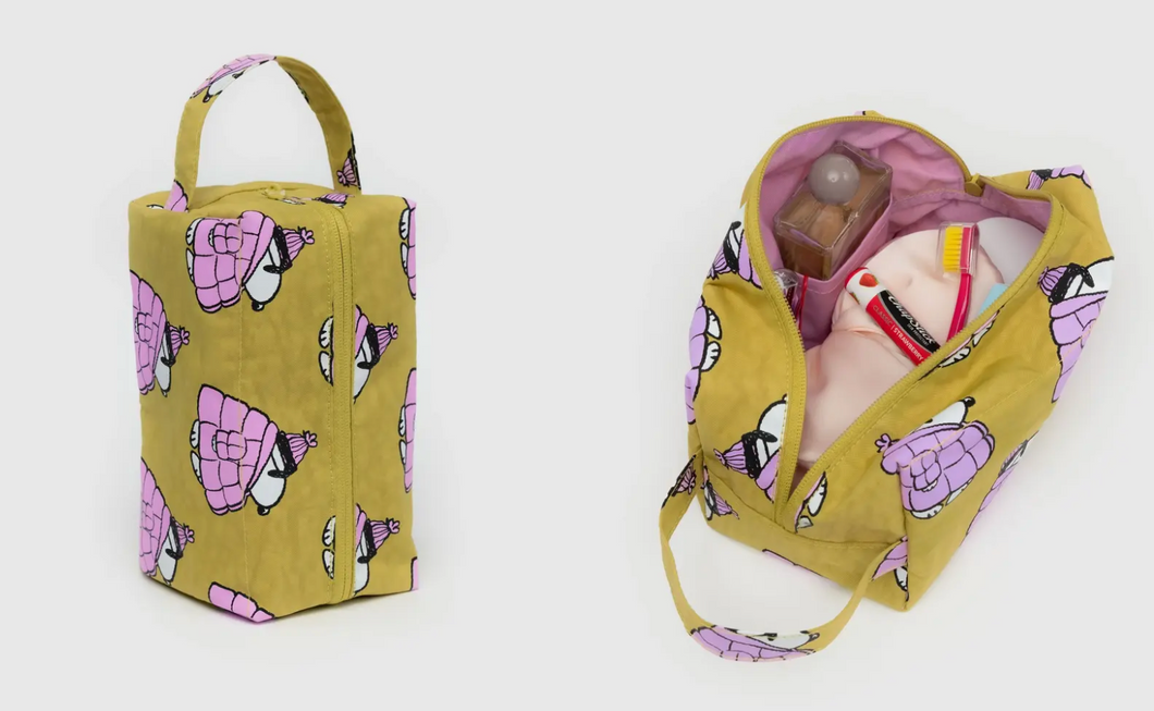 Baggu Dopp kit - Puffer Snoopy Pink