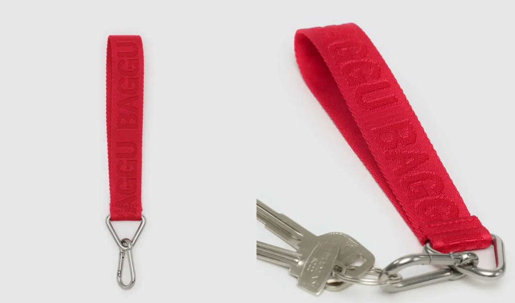 Baggu Logo Keychain - Red
