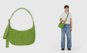 Baggu Medium Crescent Bag - Green Juice