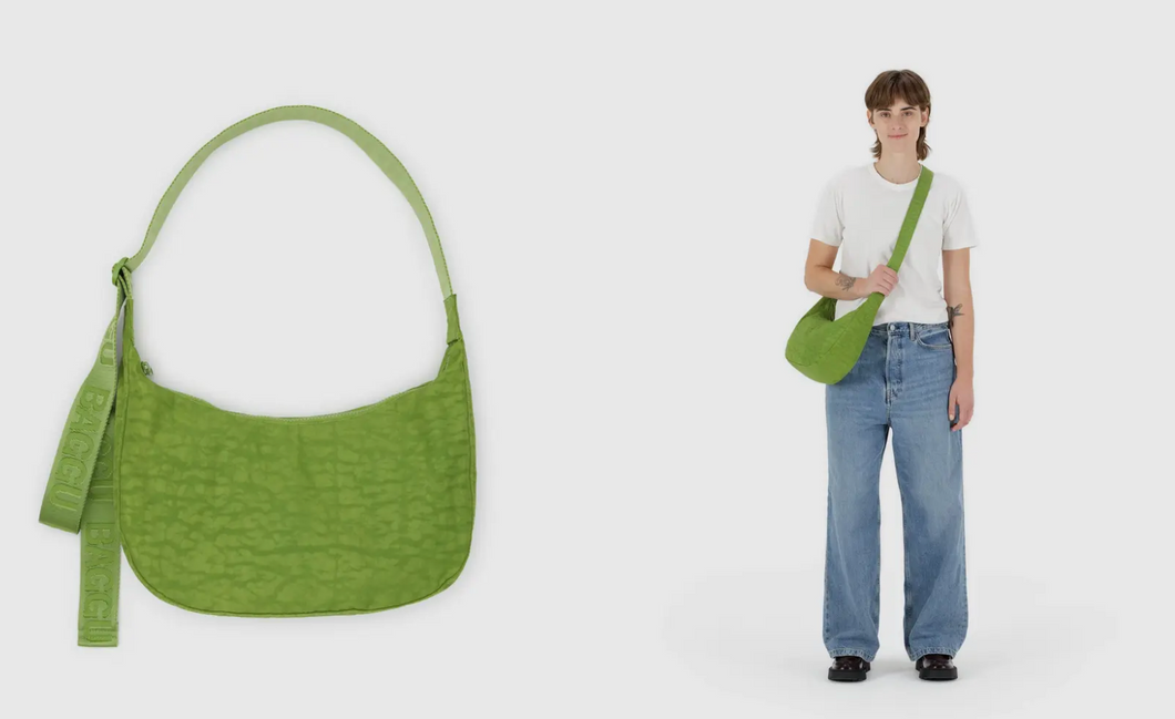 Baggu Medium Crescent Bag - Green Juice
