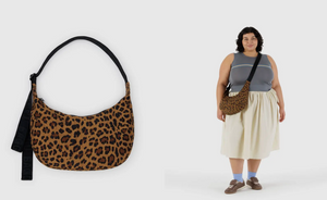 Baggu Medium Crescent Bag - Leopard