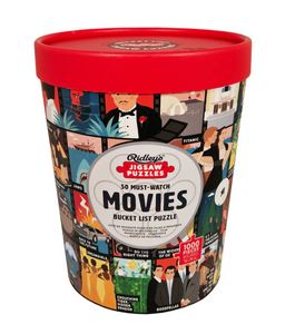 50 Must-Watch Movies Bucket List 1000-Piece Jigsaw Puzzle