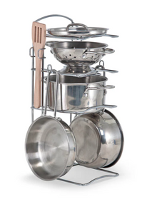Stainless Steel Pots & Pans Play Set