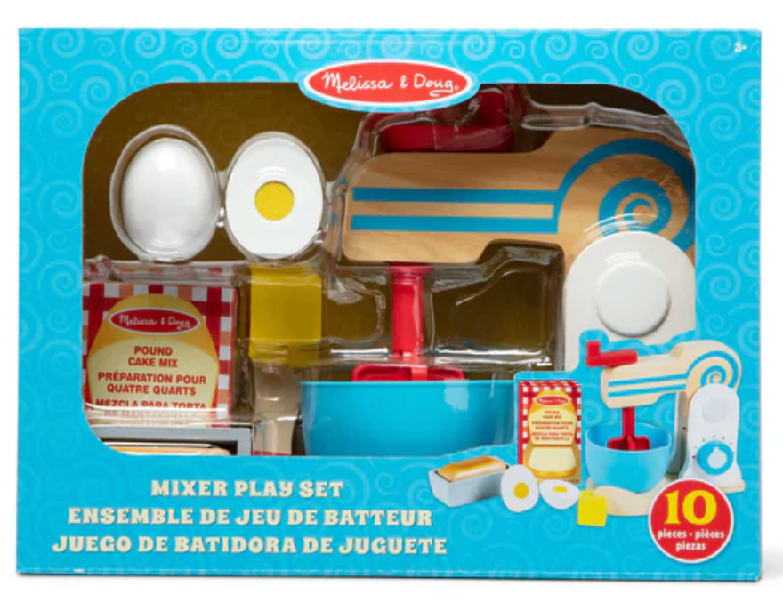 Wooden Make-a-Cake Mixer Set
