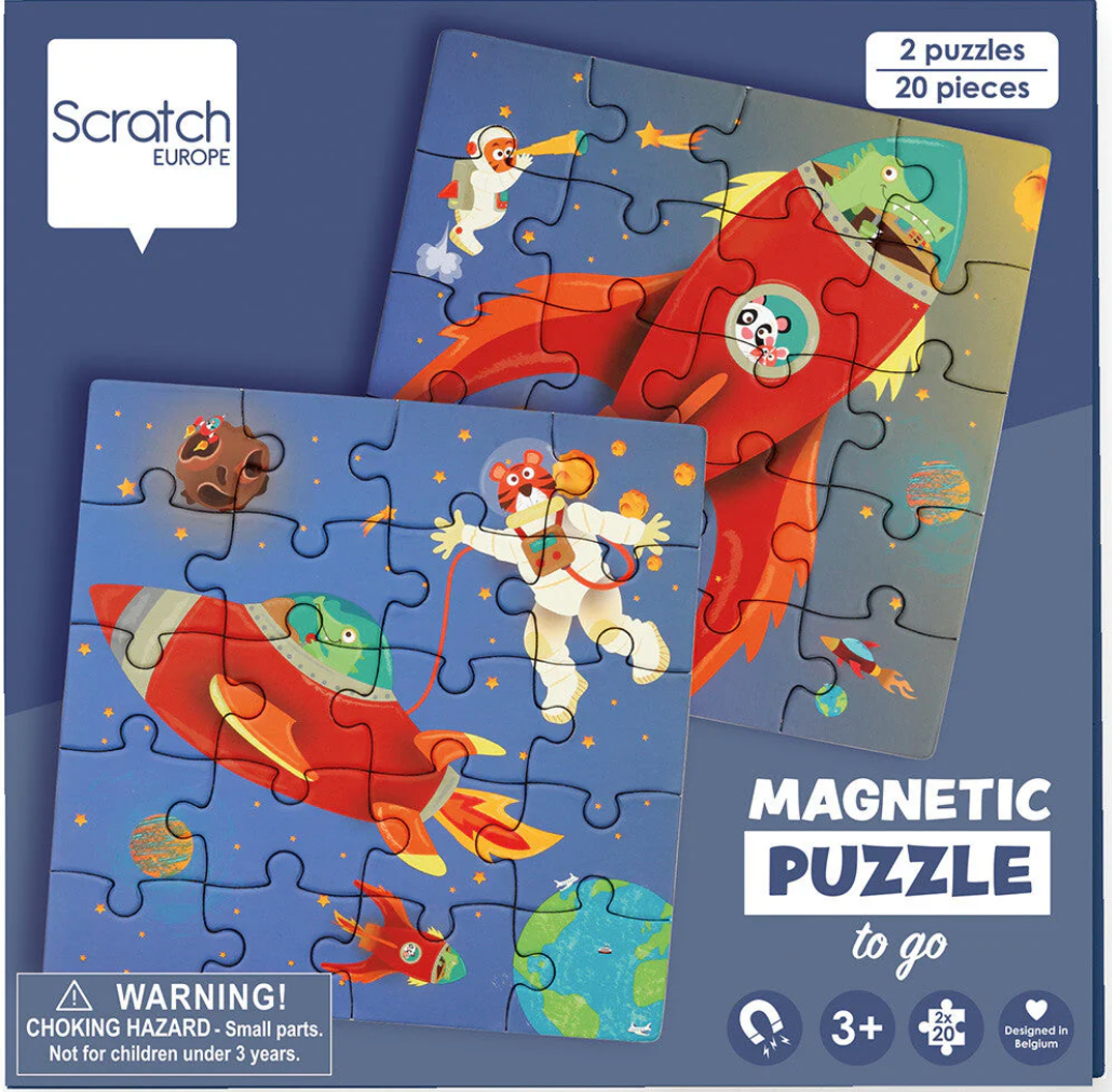 Magnetic Puzzle Book To Go - Space