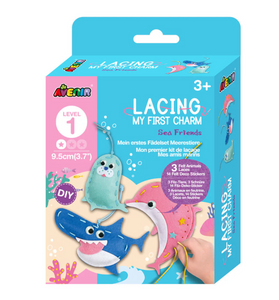 Lacing My First Charm - Sea Friends