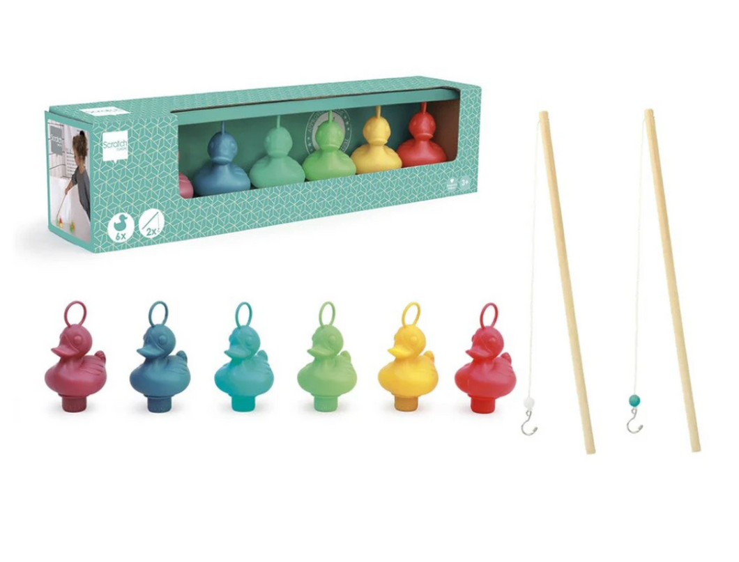 Set Of 6 Fishing Ducks - Coral Reef