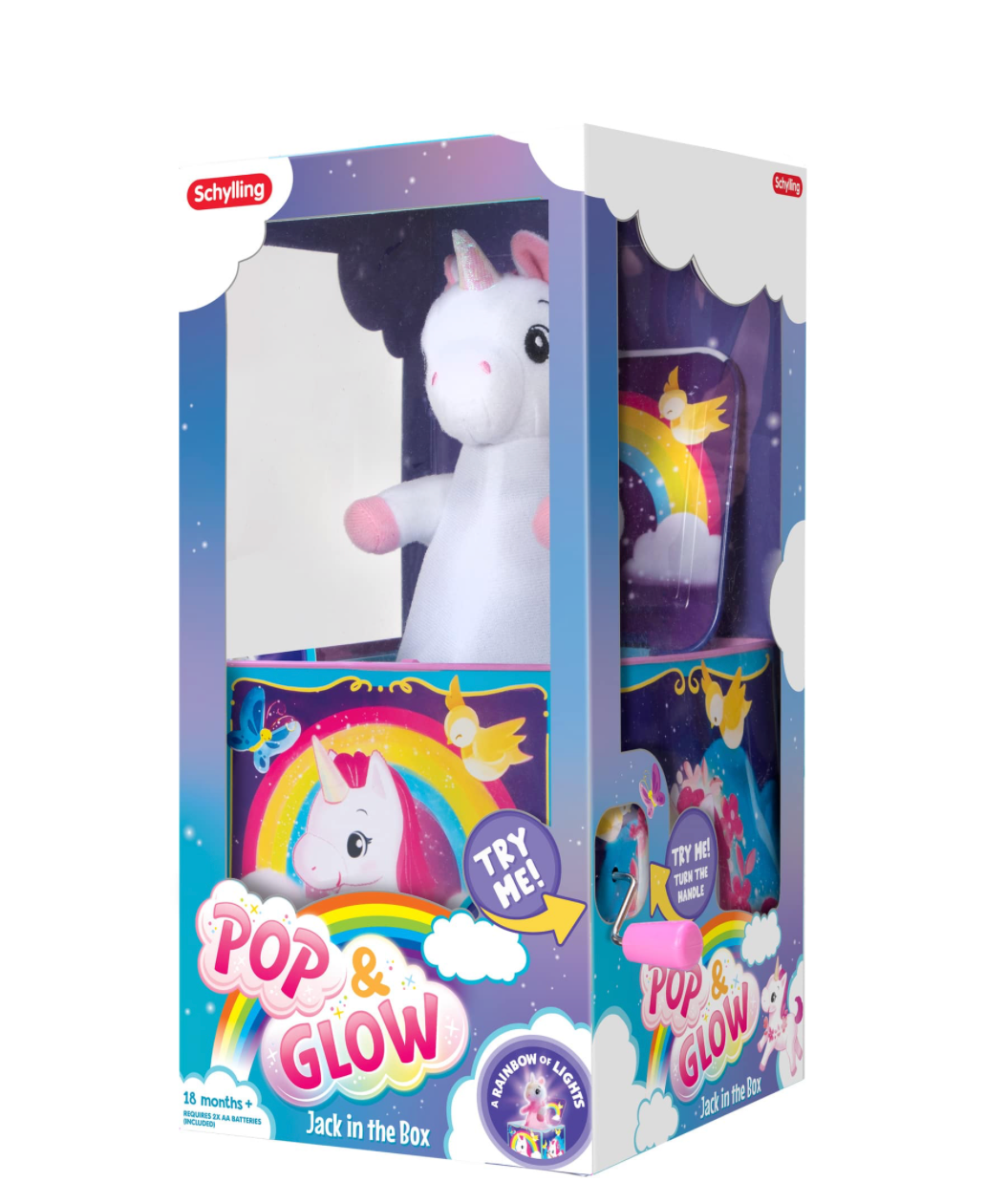 Pop and Glow Unicorn Jack in the Box
