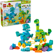 Load image into Gallery viewer, Duplo 3in1 Dinosaurs on Wheels
