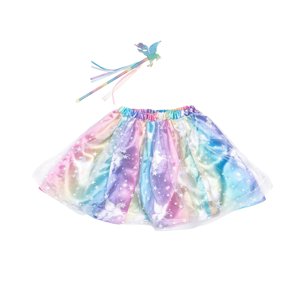 Enchanted Unicorn Skirt & Wand Set