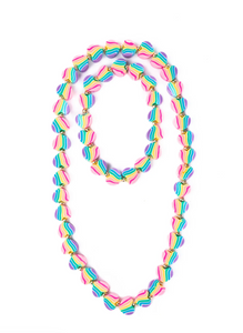 Heart of Many Colours Necklace & Bracelet Set