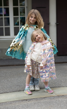 Load image into Gallery viewer, The 5th Avenue Paillette Cape, Gold/Light Pink
