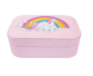 Pretty Precious Unicorn Jewelry Box in Pink