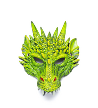 Load image into Gallery viewer, Dragon Mask, Green
