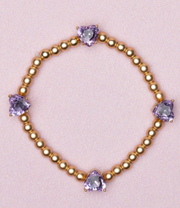 Boutique Chic Amethyst Love Bracelet