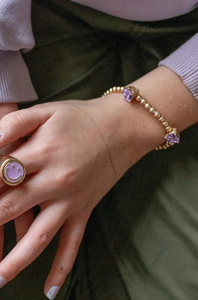 Boutique Chic Amethyst Love Bracelet
