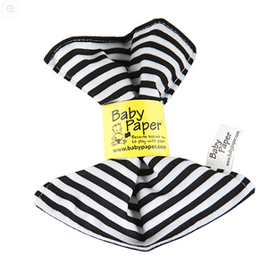 Black/White Stripe Pattern Baby Paper