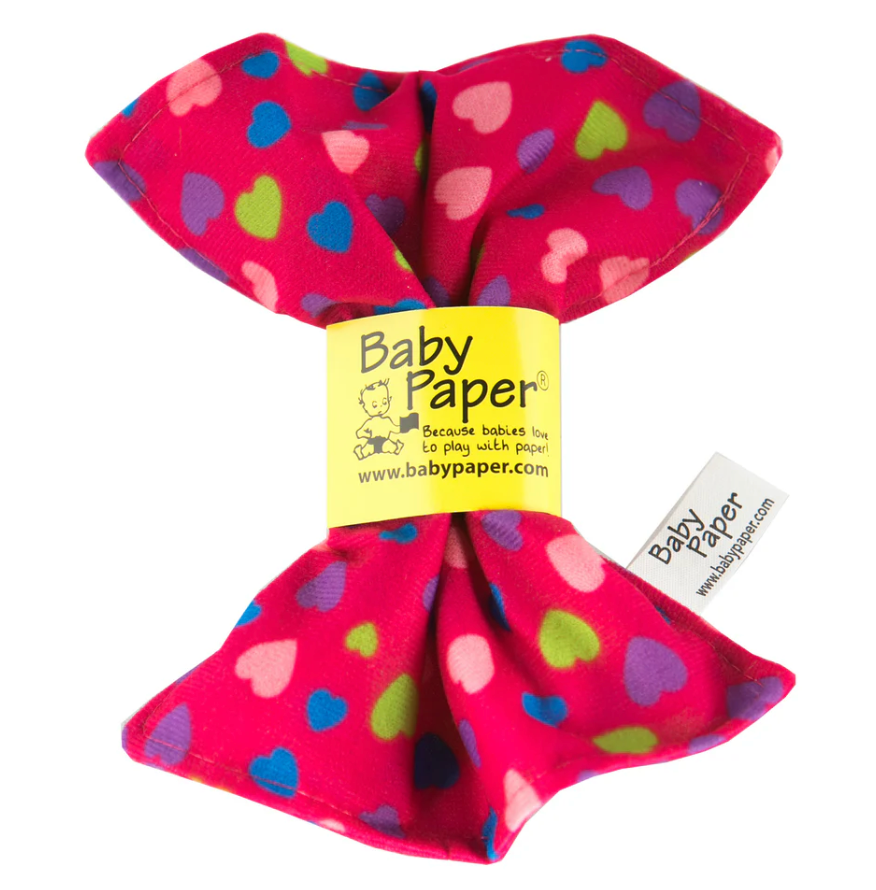 Pink Hearts Pattern Baby Paper