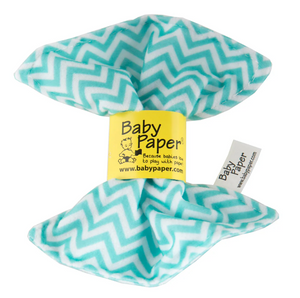 Turquoise Zig Zag Pattern Baby Paper