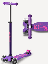 Load image into Gallery viewer, Micro Maxi Deluxe LED Scooter (Purple)
