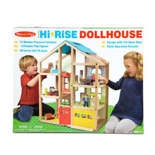 Load image into Gallery viewer, Wooden Hi-Rise Dollhouse
