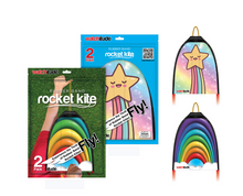 Load image into Gallery viewer, Rubber Band Rocket Kite - Shooting Star &amp; Rainbow

