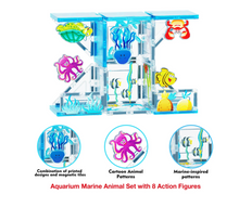 Load image into Gallery viewer, PicassoTiles 26 Piece Marine World Magnetic Toy with Ocean Characters
