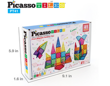 Load image into Gallery viewer, PicassoTiles 41pc Prism Magnetic Building Block Set
