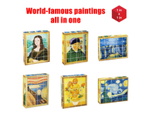 Load image into Gallery viewer, PicassoTiles 20pc 1&quot; Magnetic Puzzle Cubes Famous World Paintings
