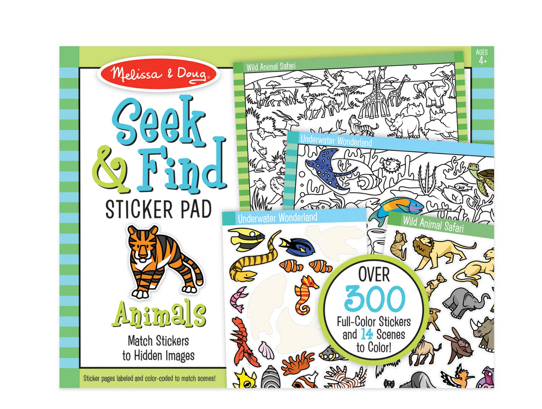 Seek & Find Sticker Pad – Animals