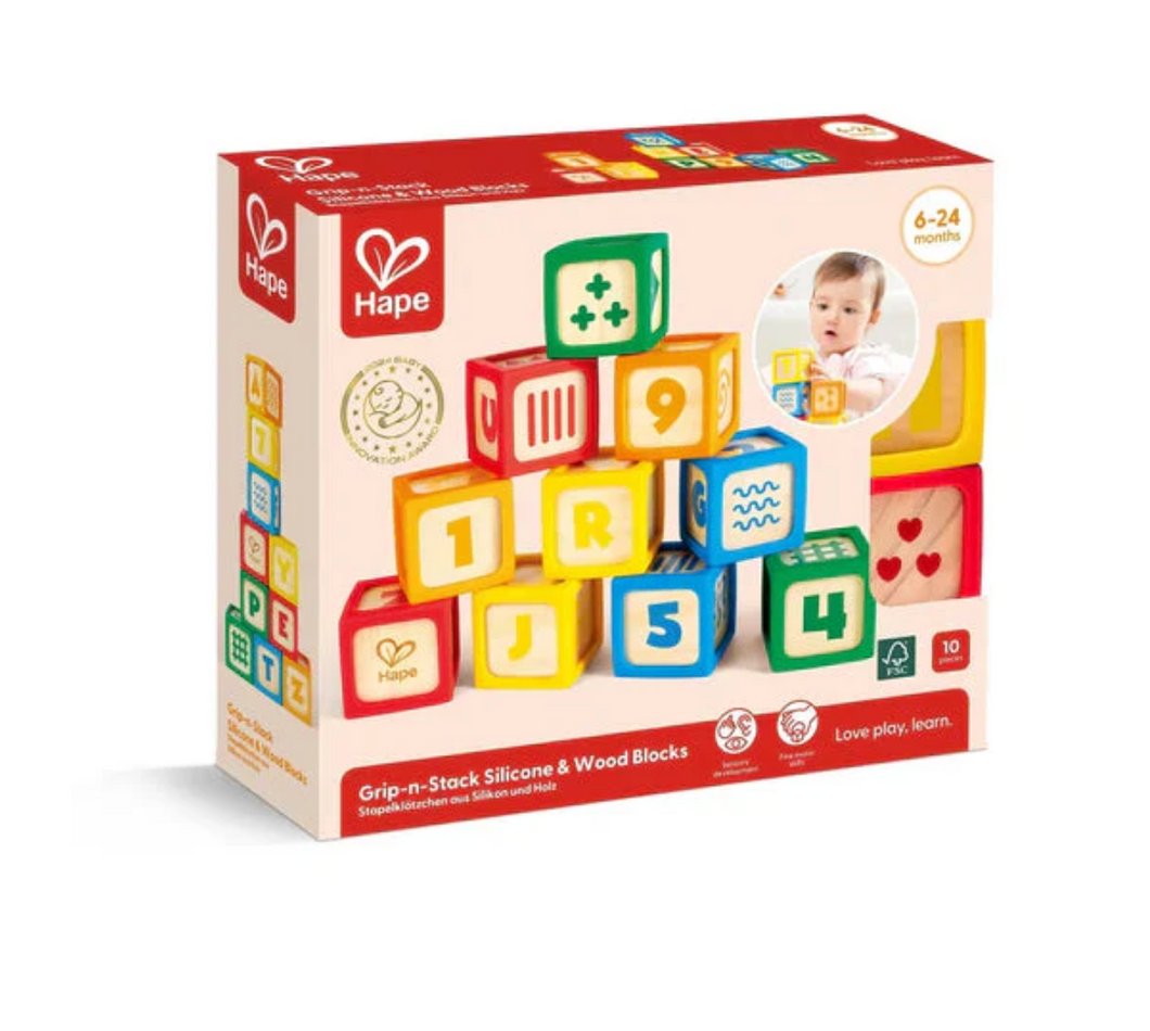 Grip-n-Stack Silicone & Wood Blocks