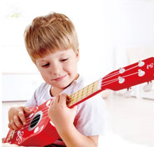 Load image into Gallery viewer, Wooden Toy Ukulele - Red
