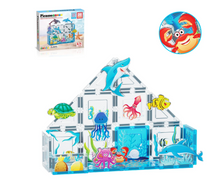 Load image into Gallery viewer, PicassoTiles 26 Piece Marine World Magnetic Toy with Ocean Characters
