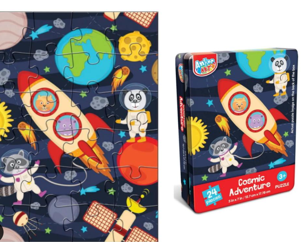 Cosmic Adventure Mini Puzzle Tin