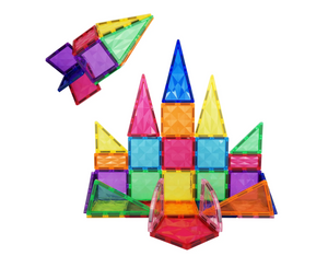 PicassoTiles 41pc Prism Magnetic Building Block Set