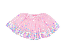 Load image into Gallery viewer, Neon Pink Party Fun Sequins Skirt
